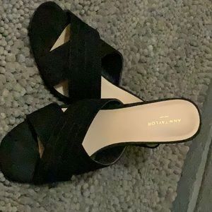 Ann Taylor heeled slides